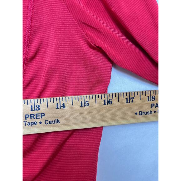 Lole Women's Size Medium Red Zip Front Long Sleeve Lightweight Jacket Athleisure - Picture 5 of 8